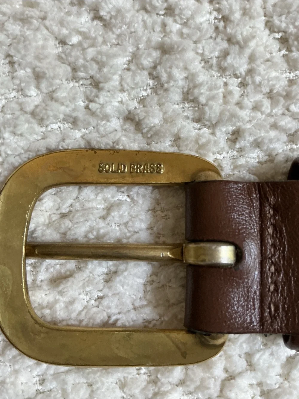 Nautica Navy Webbing Belt with Nautical Flag Embroidery Solid Brass Buckle